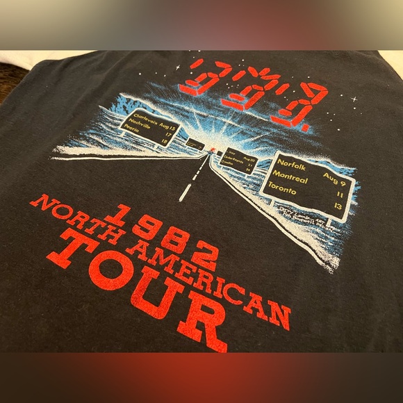 Rare HTF VTG Single Stitch The Police Band Concert Tour 80s Raglan T-shirt - Picture 12 of 16